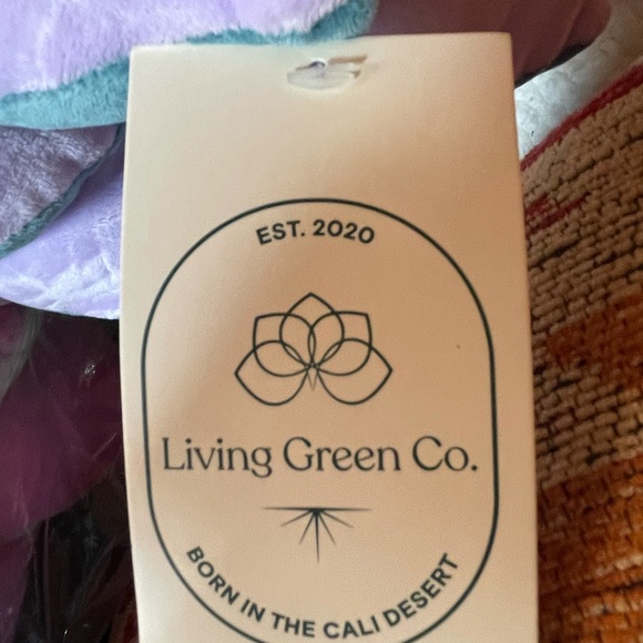 Cactus Leaf stuffed Throw pillow 16” round choice - Picture 3 of 4